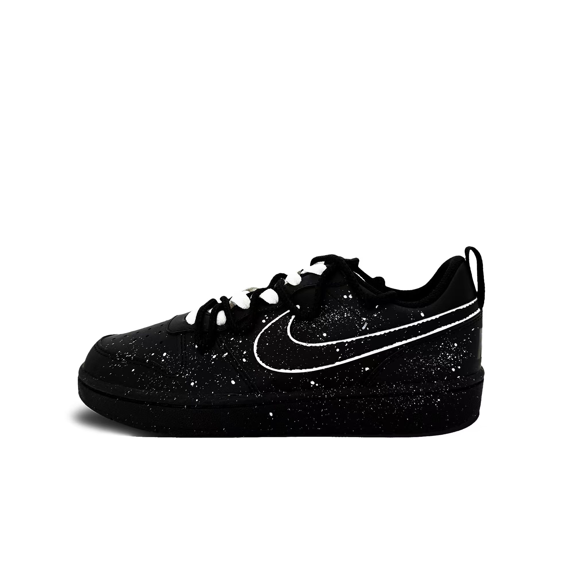 

Nike Court Borough Plainly Dressed In Silver противоскользящие износостойкие низкие детские скейтбординг кроссовки black