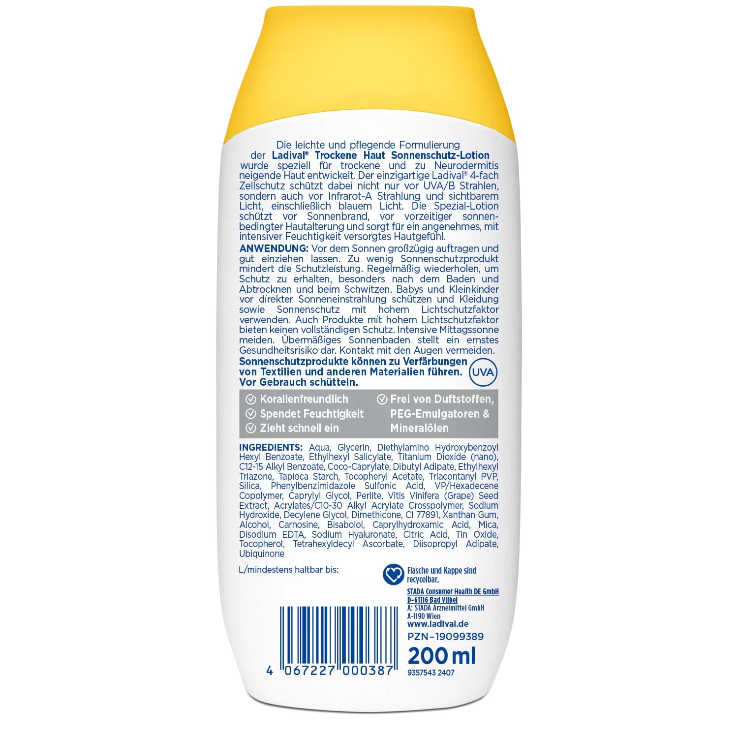 Солнцезащитный лосьон SPF 50 для сухой кожи от LADIVAL ‎Ladival — фото 2