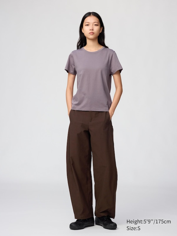Футболка из 100% хлопка Supima Uniqlo, 73 purple — фото 2