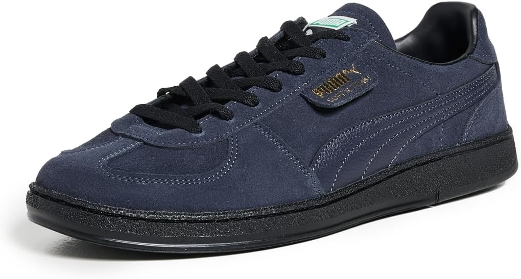 

Мужские кроссовки PUMA Super Team из замши с шнуровкой, повседневные - синие