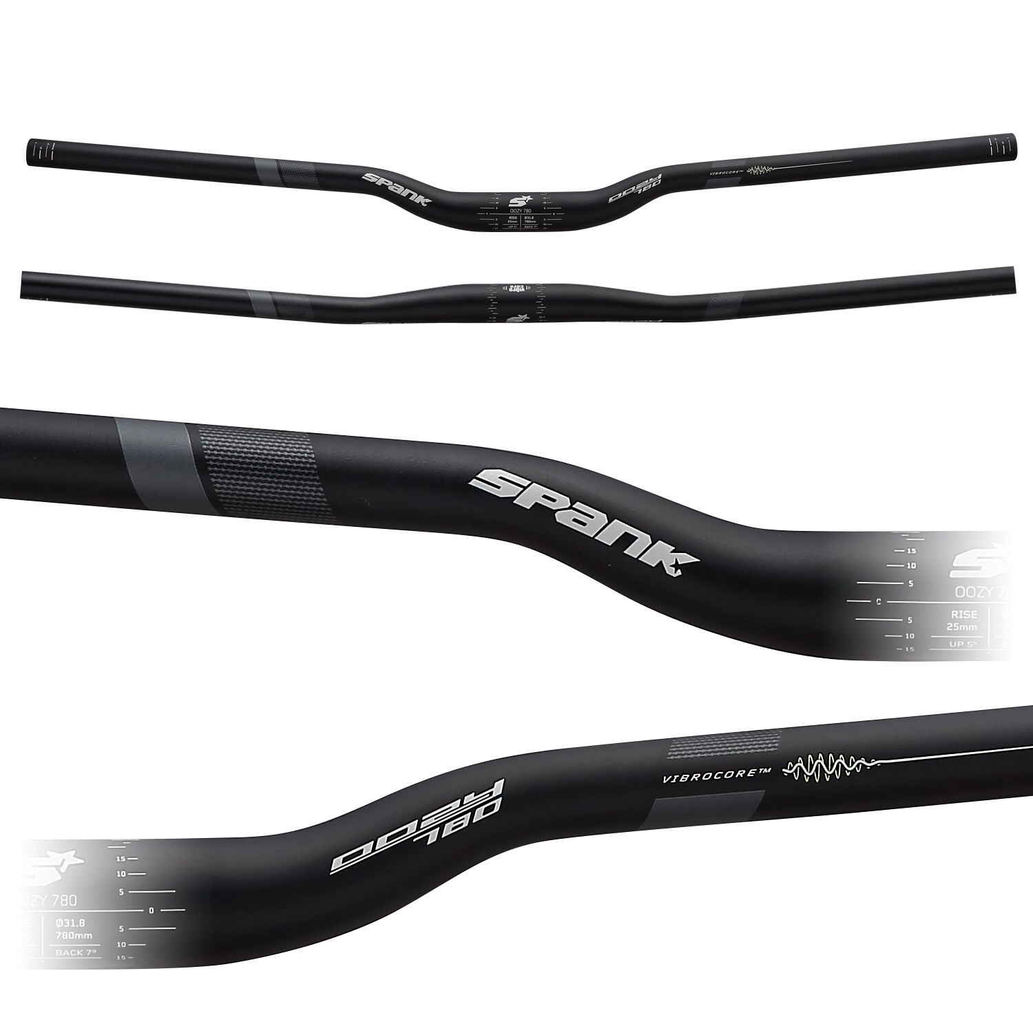

Руль Oozy Trail 780 Vibrocore — высота 25 мм Spank, черный