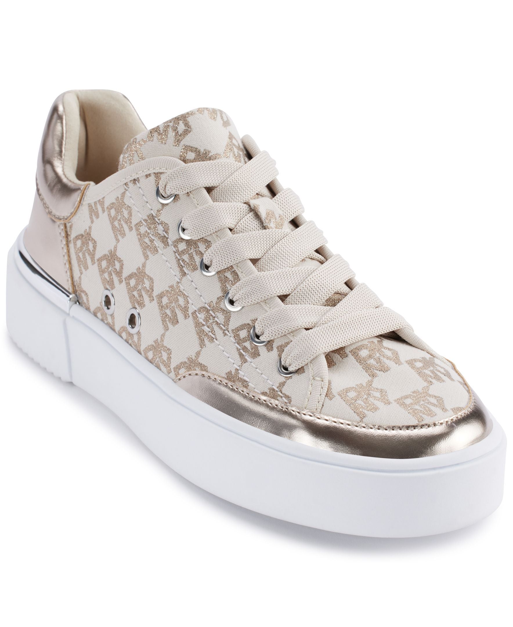 Женские кроссовки Bradley на шнуровке DKNY, Bone