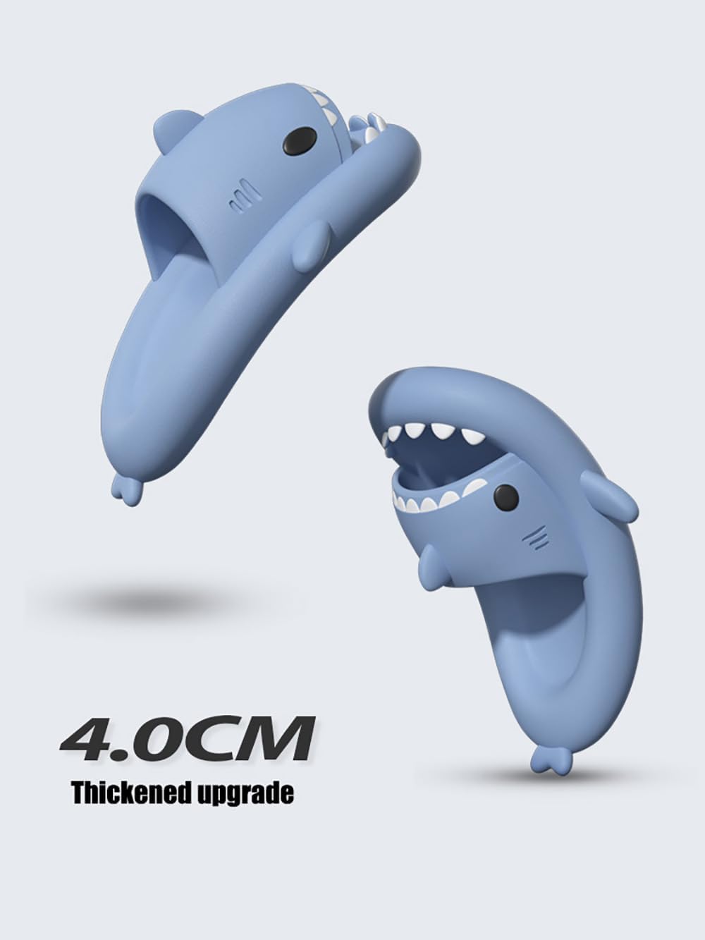 Шлепанцы Shark для женщин и мужчин, новые пляжные сандалии и уютные нескользящие шлепанцы Shark для ванной и улицы Generic, темно-зеленый — фото 4