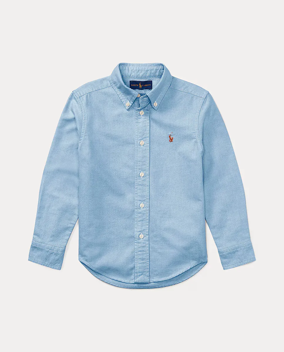 

Рубашка из хлопка оксфорд для мальчиков Polo Ralph Lauren, голубой