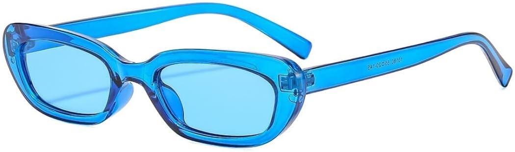 

Солнцезащитные очки с защитой от УФ-излучения UV400 | Маленькая оправа "кошачий глаз" | Линзы конфетных цветов для занятий спортом на открытом воздухе и вождения LXLHWN, Blue