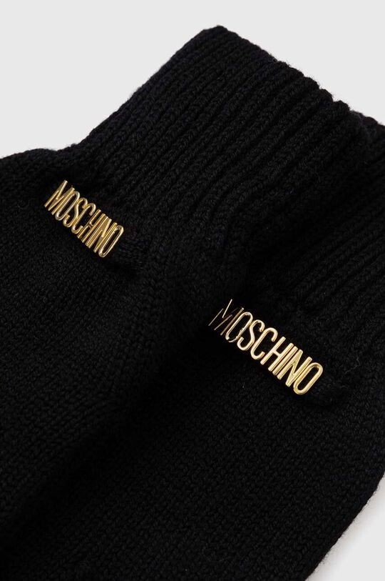 

Шерстяные перчатки Moschino, черный