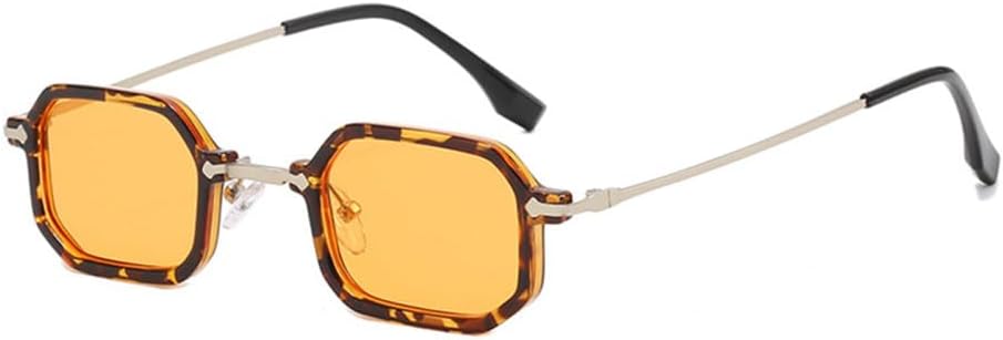 

Ретро-панк солнцезащитные очки для мужчин с металлическими дужками, для активного отдыха, популярные солнцезащитные очки для женщин с зеркальными линзами, защищающие от УФ-излучения (UV400) TYUVIVO, C3leopardorange