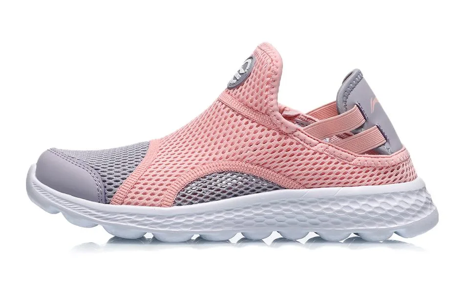YOUNG Li-Ning YOUNG спортивная коллекция удобные низкие детские повседневные кроссовки light smoke pink/muddy gray purple