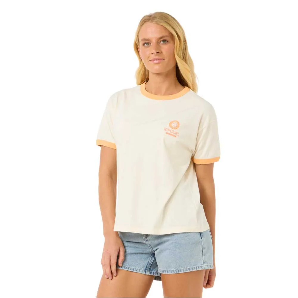 

Футболка с коротким рукавом Rip Curl San Carlos Ringer, белый