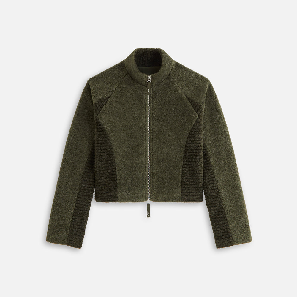 

Куртка Kith Women Daelyn Sherpa Track Zip, цвет Cypress