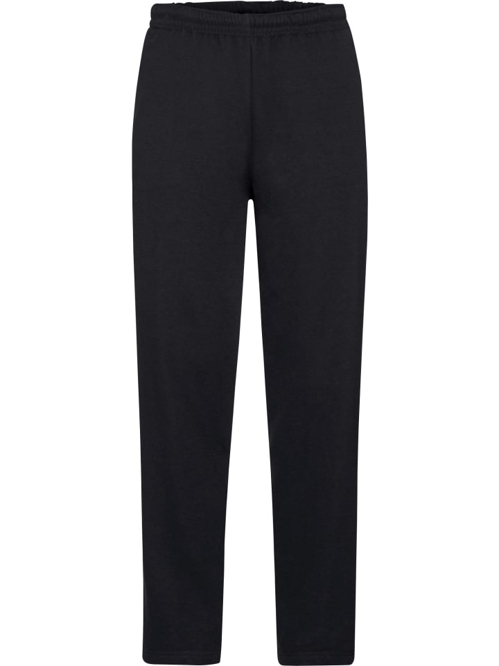 

Спортивные брюки унисекс, длинные, черного цвета Fruit of the Loom