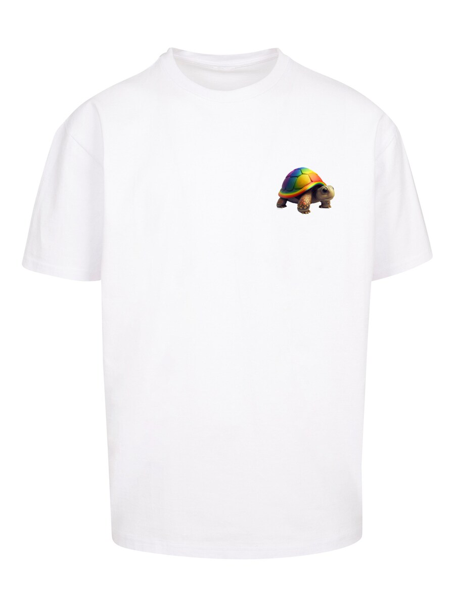 

Рубашка F4NT4STIC Rainbow Turtle, белый