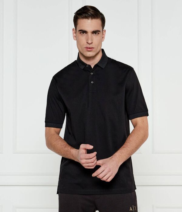 

Рубашка поло Regular fit Armani Exchange, черный