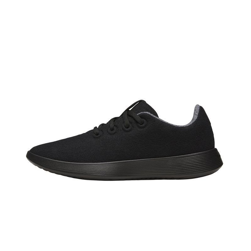 

Allbirds Легкие повседневные кроссовки Wool Runner NZ с низким верхом, мужские, натурально-черные