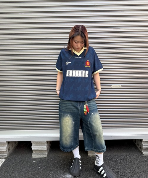 

Футболка игровая с логотипом AMK, унисекс, бренд Atmark, цвет темно-синий