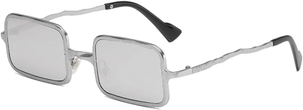 

Мужские солнцезащитные очки в стиле панк-метал, модные очки с прозрачными линзами и защитой от УФ-излучения UV400, женские солнцезащитные очки в тренде UUPTTPL, Silver Silver Mirror