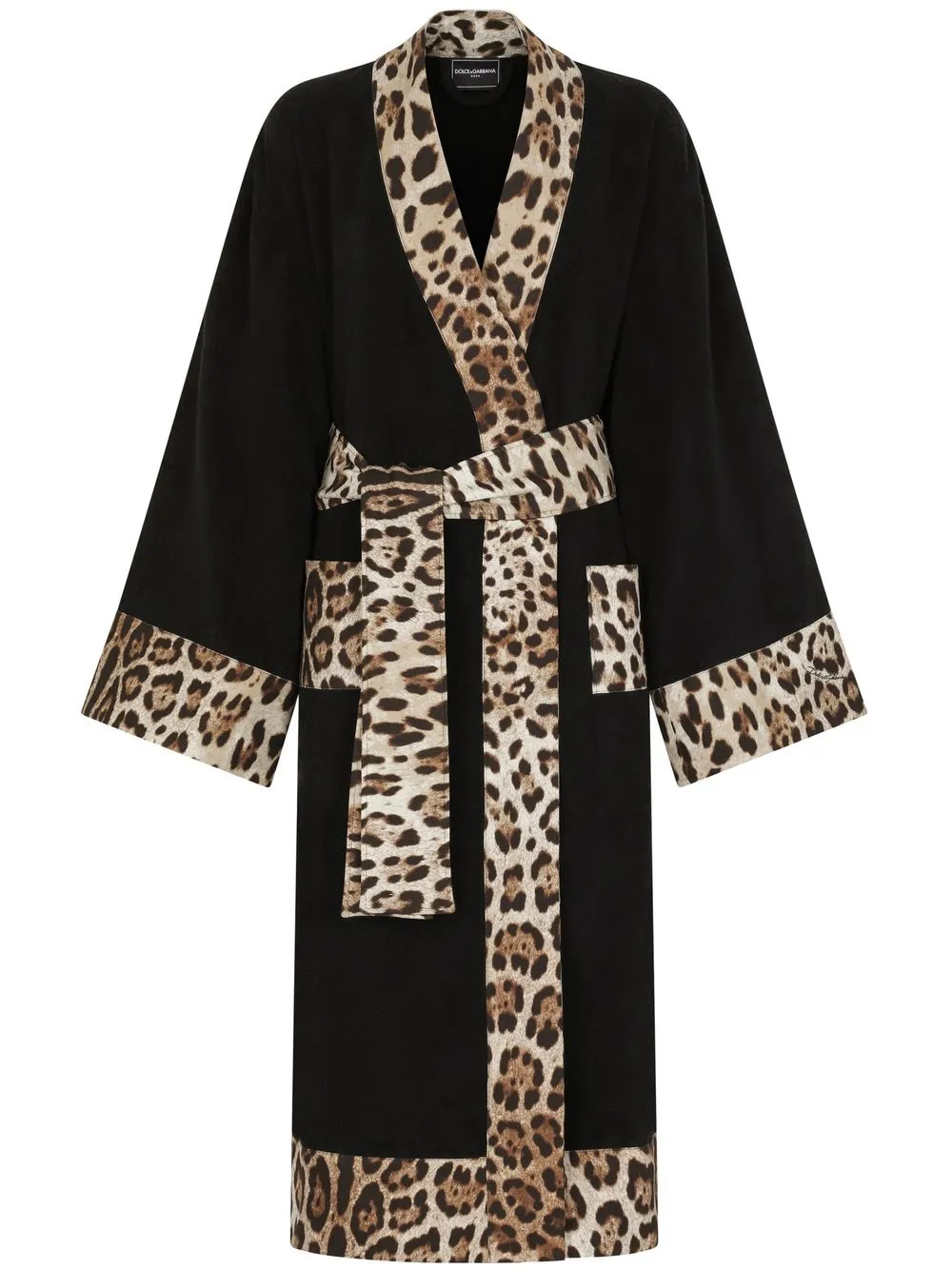

Махровый халат DOLCE & GABBANA, черный
