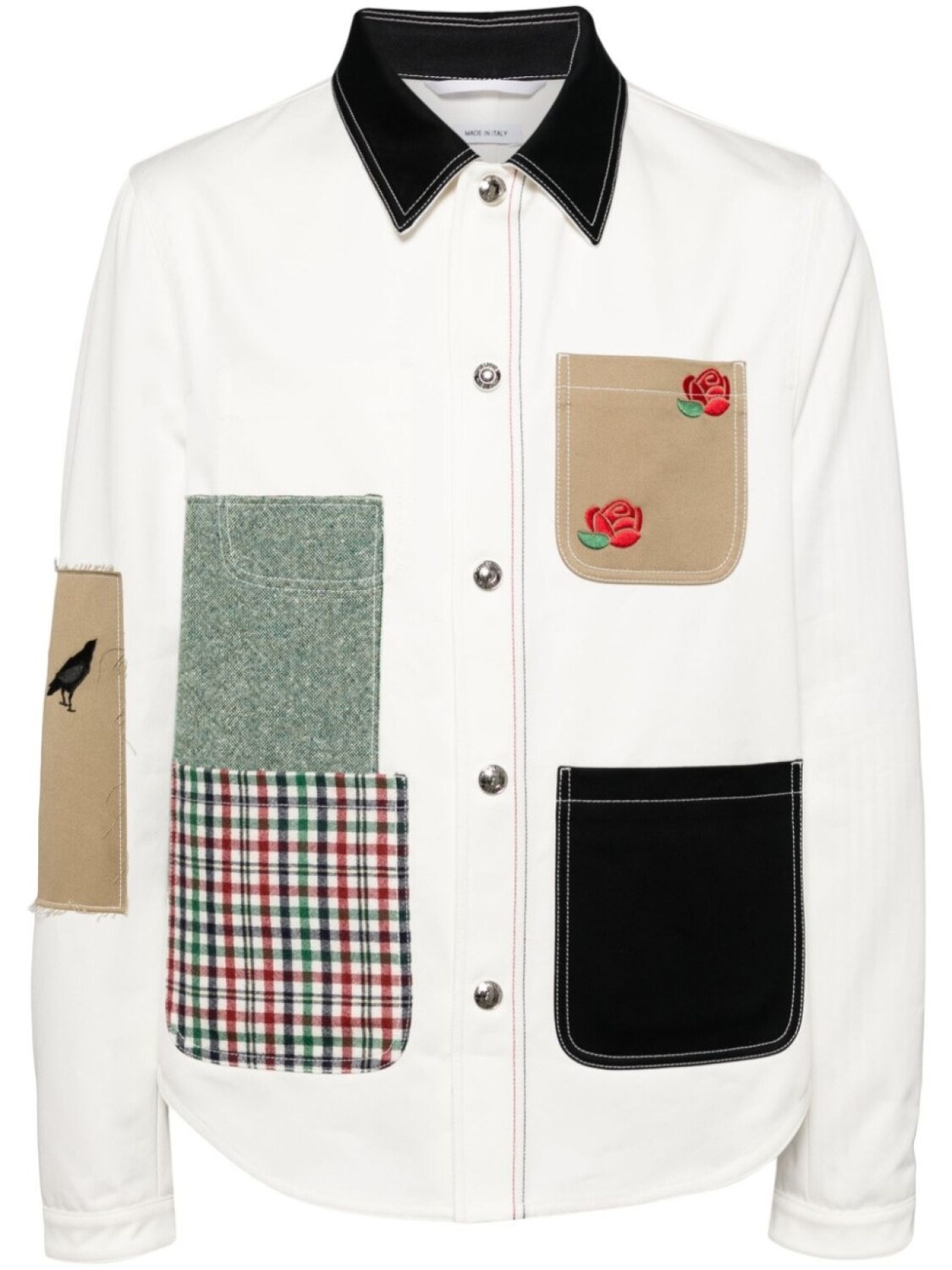 

Thom Browne куртка с вышивкой, белый