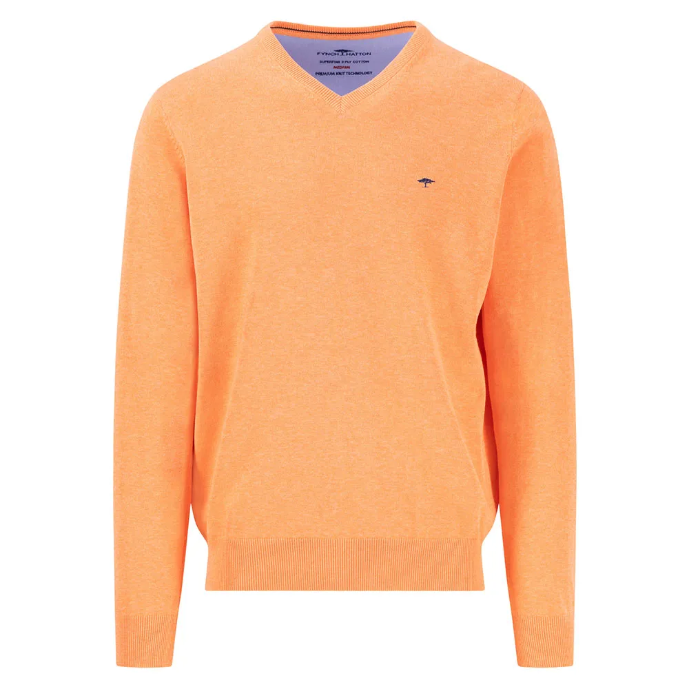 

Свитер Fynch Hatton Superfine v neck, оранжевый