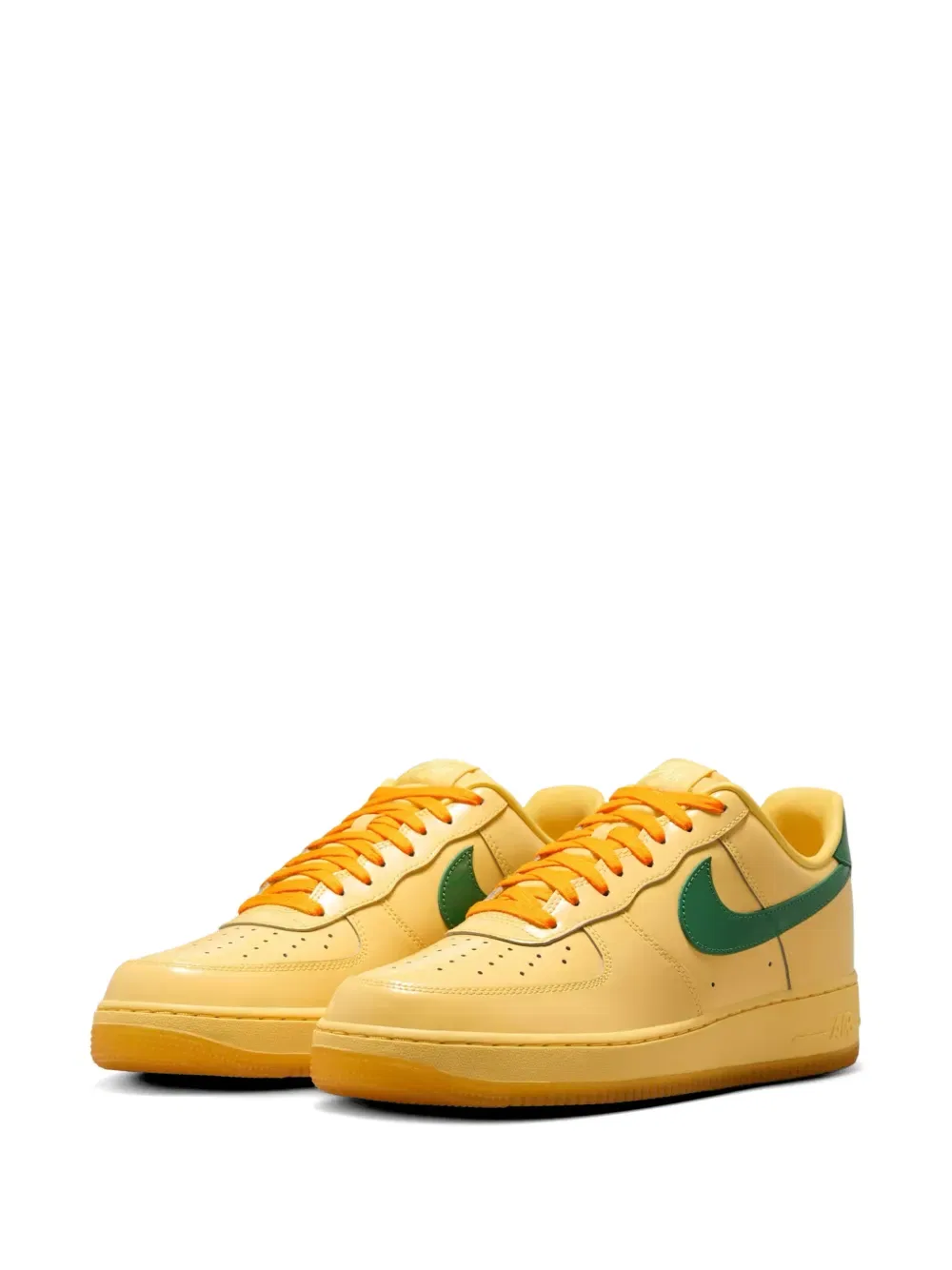 Низкие лакированные кроссовки Air Force 1 Nike, желтый — фото 2