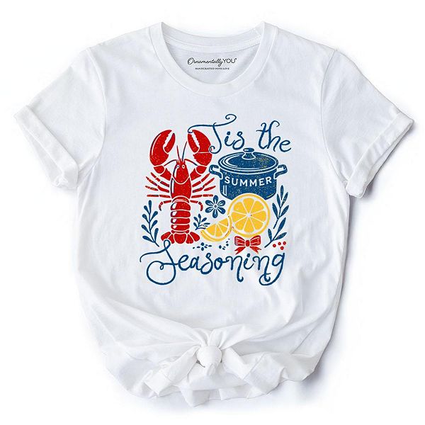 

Футболка Crawfish boil season summer, забавная ретро футболка с мотивом морепродуктов Ornamentallyyou