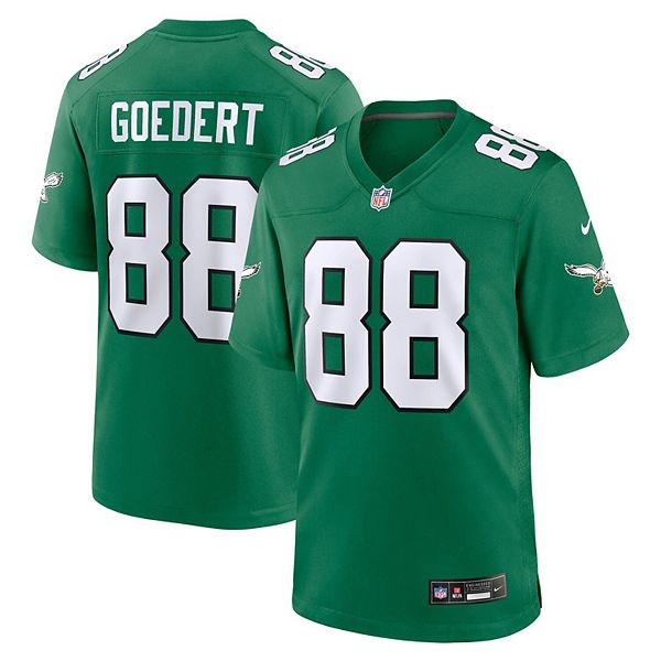 

Мужская футболка Dallas Goedert Kelly Green Philadelphia Eagles Alternate Game Player Nike