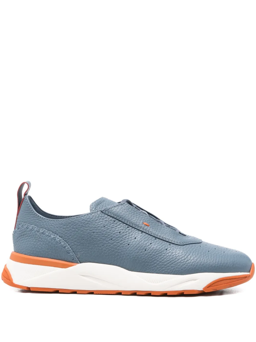 

Кеды с перфорацией Santoni, синий
