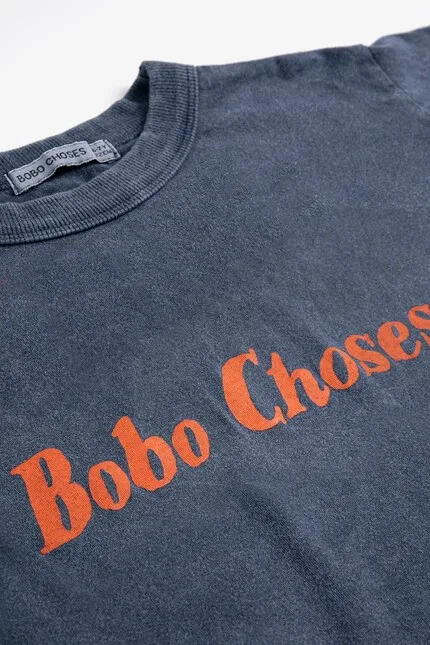 Футболка детская хлопковая Bobo Choses, синий — фото 3