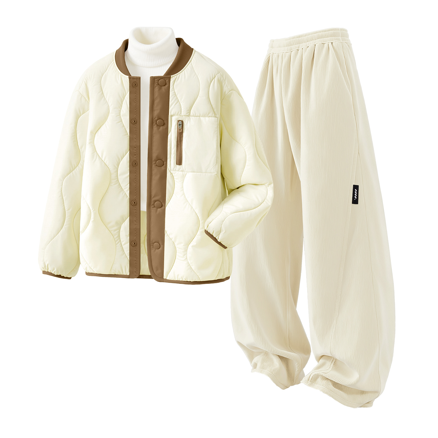 

Детская повседневная спортивная одежда Disney, Solid Color Ecru+Solid Color Ecru