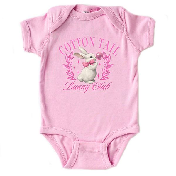 

Боди с коротким рукавом и принтом Cotton tail bunny club bubblegum The Juniper Shop, Pink