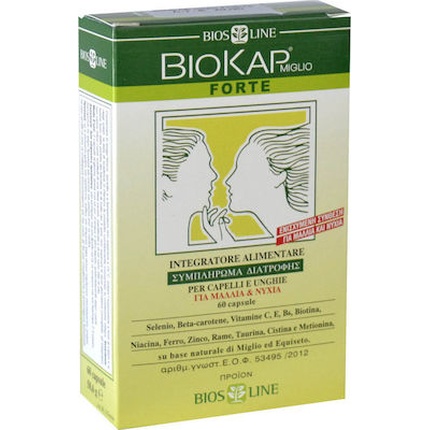 

Капсулы Miglio Forte Пищевая добавка от выпадения волос - 60 капсул Biokap