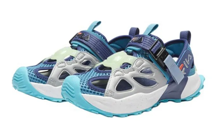 FILA KIDS Детские сандалии Promenade Slip Resistant Abrasion Resistant Blue Silver — фото 4
