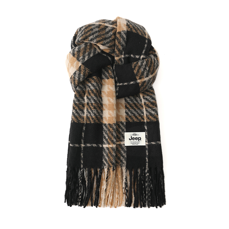 

Jeep Вязаный шарф унисекс, Black
