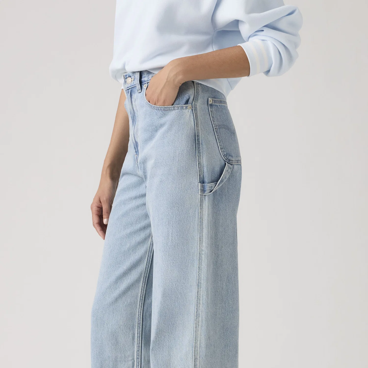 Легкие женские джинсы Cinch Baggy Carpenter Levi's, Light Wash — фото 2