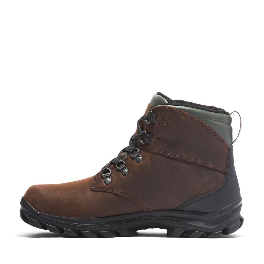 Мужские ботинки TIMBERLAND повседневные кожаные, темно-коричневый — фото 4