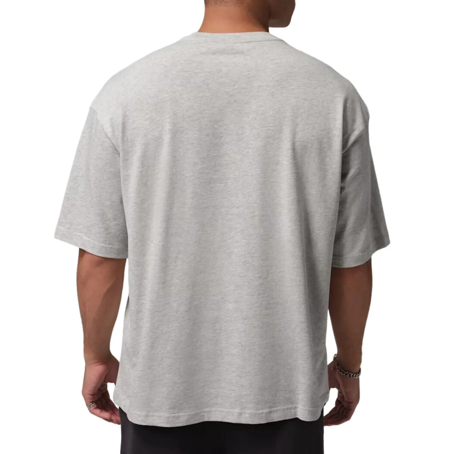 Футболка Jordan Flight Essentials Oversized 'Gray Heather White', серый — фото 2