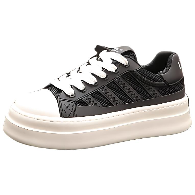 

Износостойкие, сбалансированные, легкие, дышащие, увеличивающие рост, низкие мужские кроссовки для скейтбординга ZUOSAISI, Black