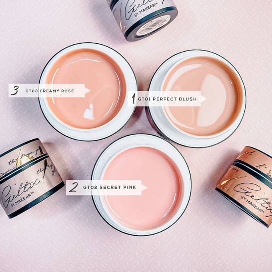 Строительный гель, 50 мл Makear, Geltix GT02 Secret Pink — фото 2