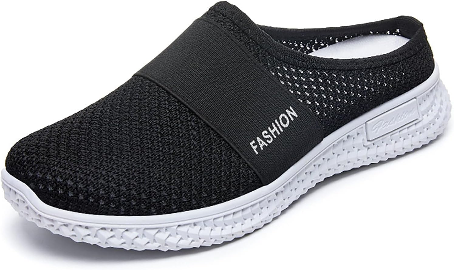 

Сабо для ходьбы для женщин и мужчин, ортопедические мюли с поддержкой свода стопы, без задника, с закрытым носком, легкие, на платформе, сетчатые, дышащие Wabkderpu, черный