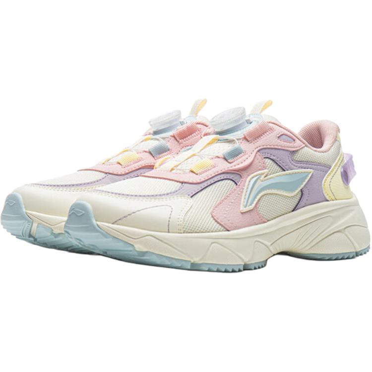 LINING YOUNG Низкие детские повседневные ботинки Slip-Resistant Anti-Kick цвета ecru — фото 4