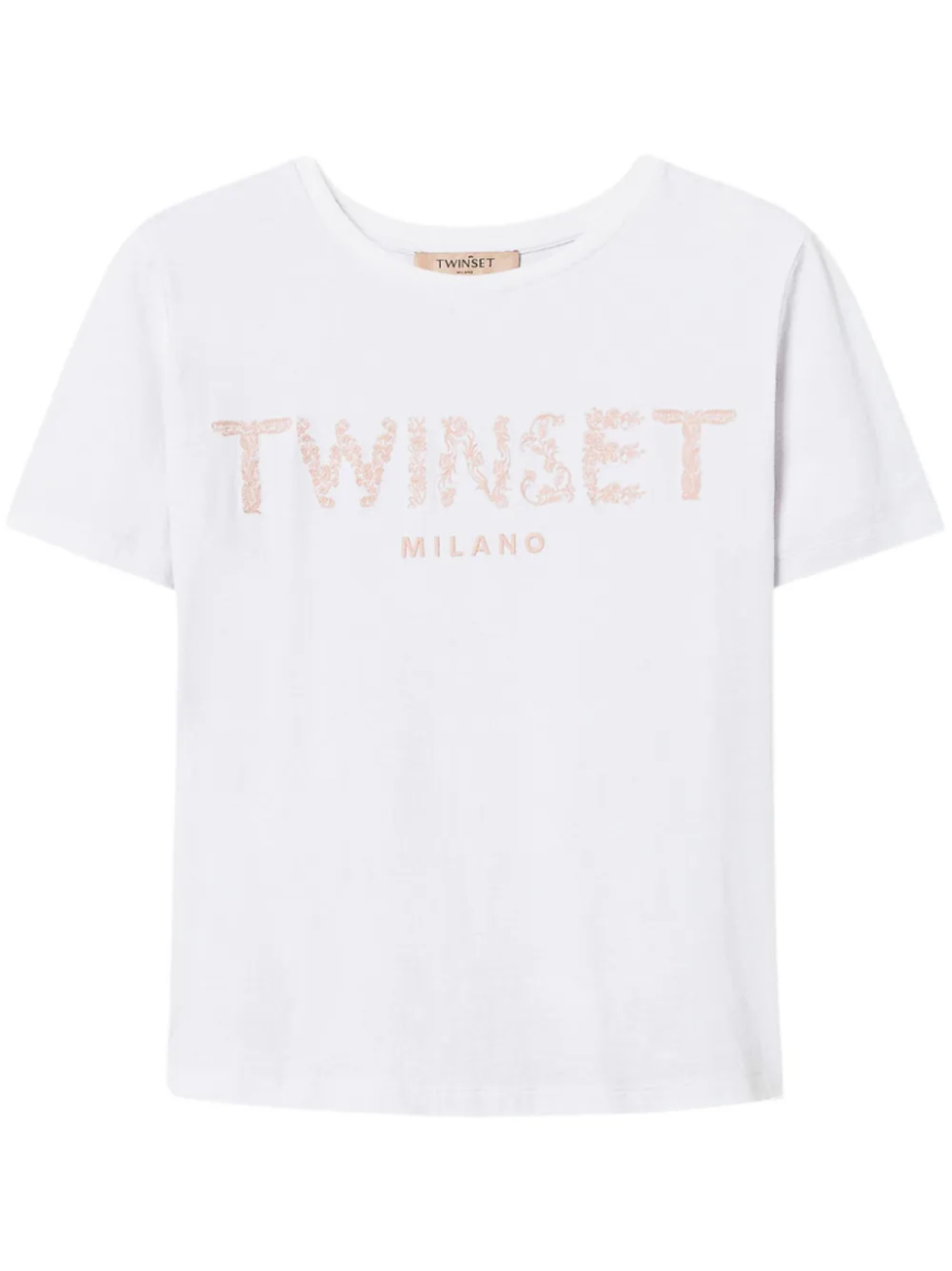 

Футболка с вышитым логотипом TWINSET, белый