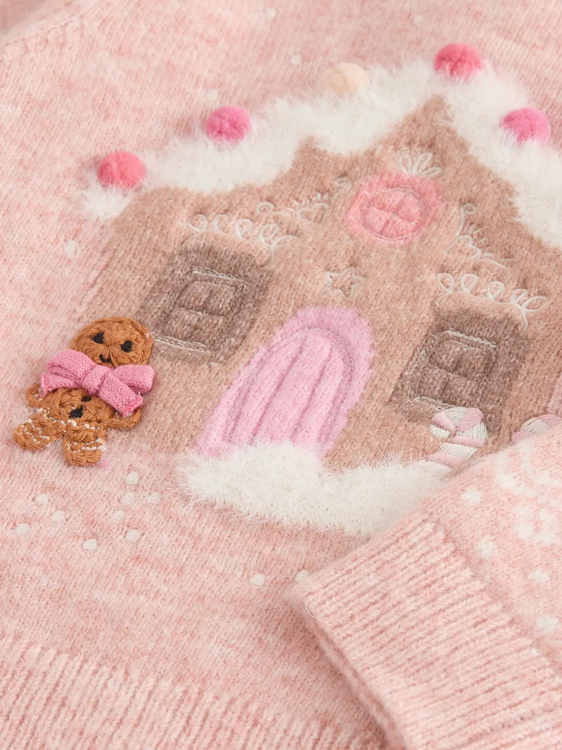 Свитер 'Christmas Gingerbread House' Next, Rose — фото 4