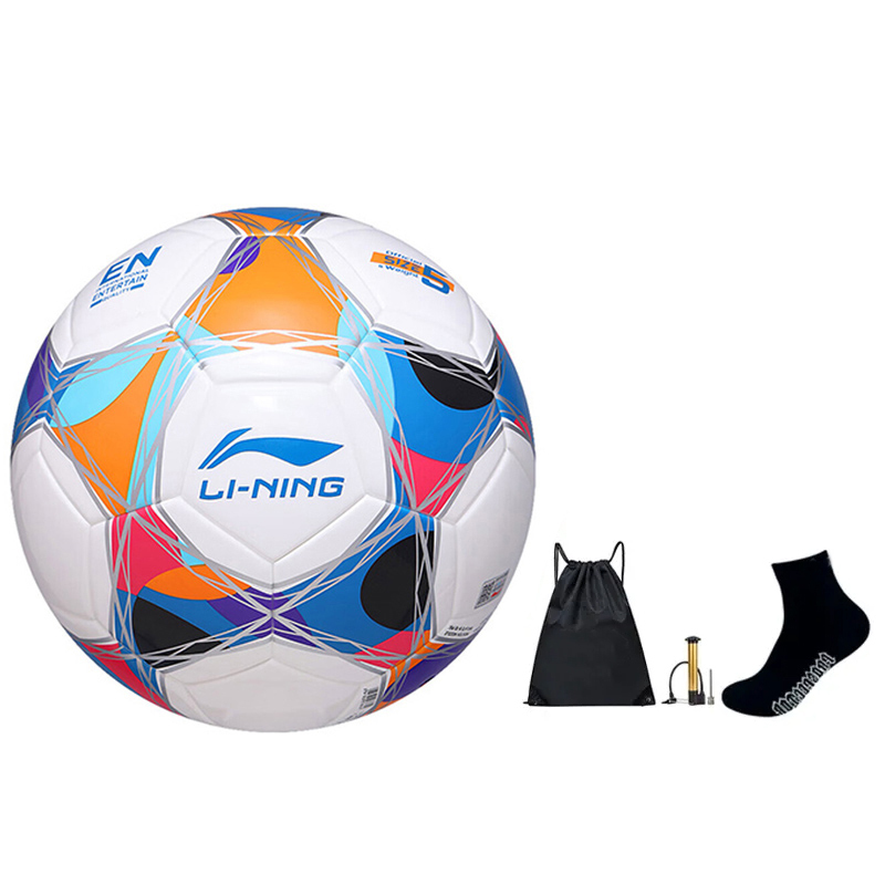 

LINING Размер 5 футбольный мяч TPU бесшовный термосварной унисекс мультиколор