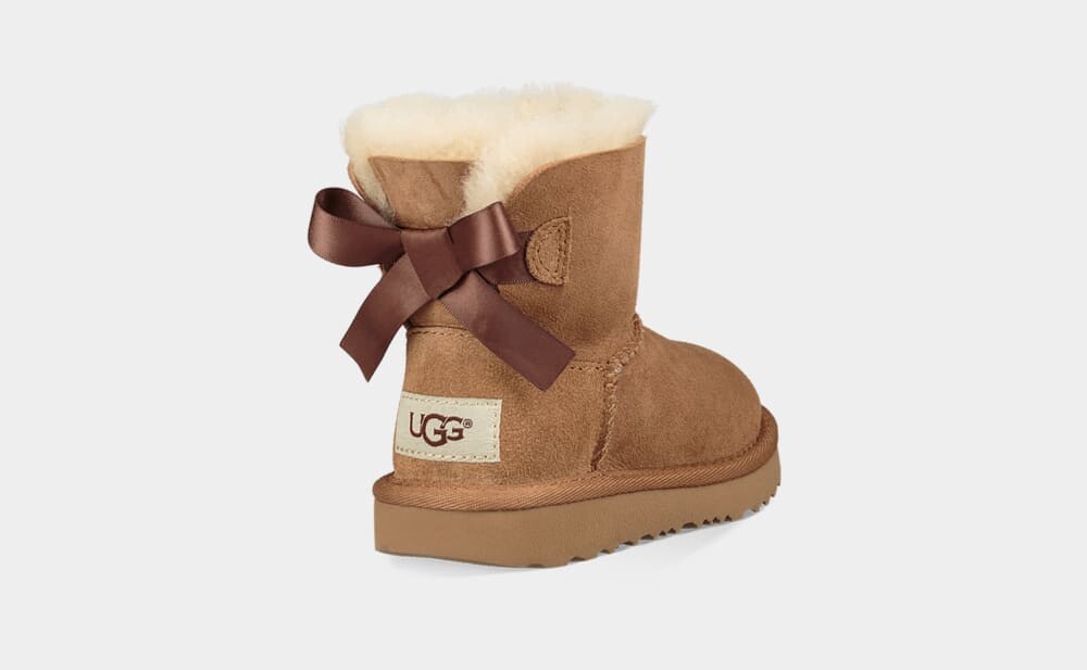 Угги Mini Bailey Bow II Boot UGG, коричневый — фото 2