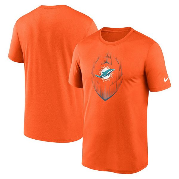 

Мужская оранжевая футболка miami dolphins primetime legend icon performance Nike