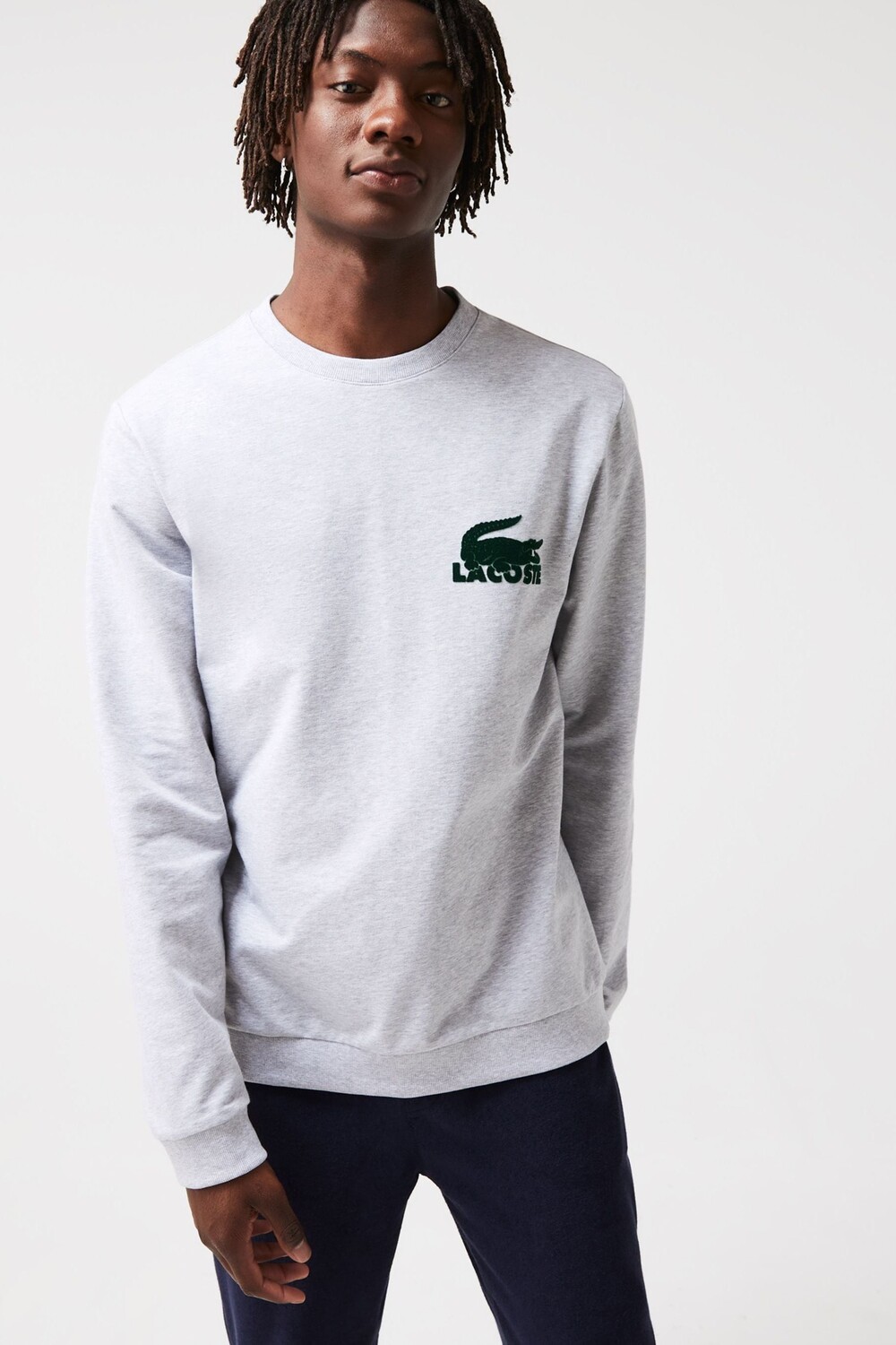 

Толстовка из серого джерси Lacoste, серый