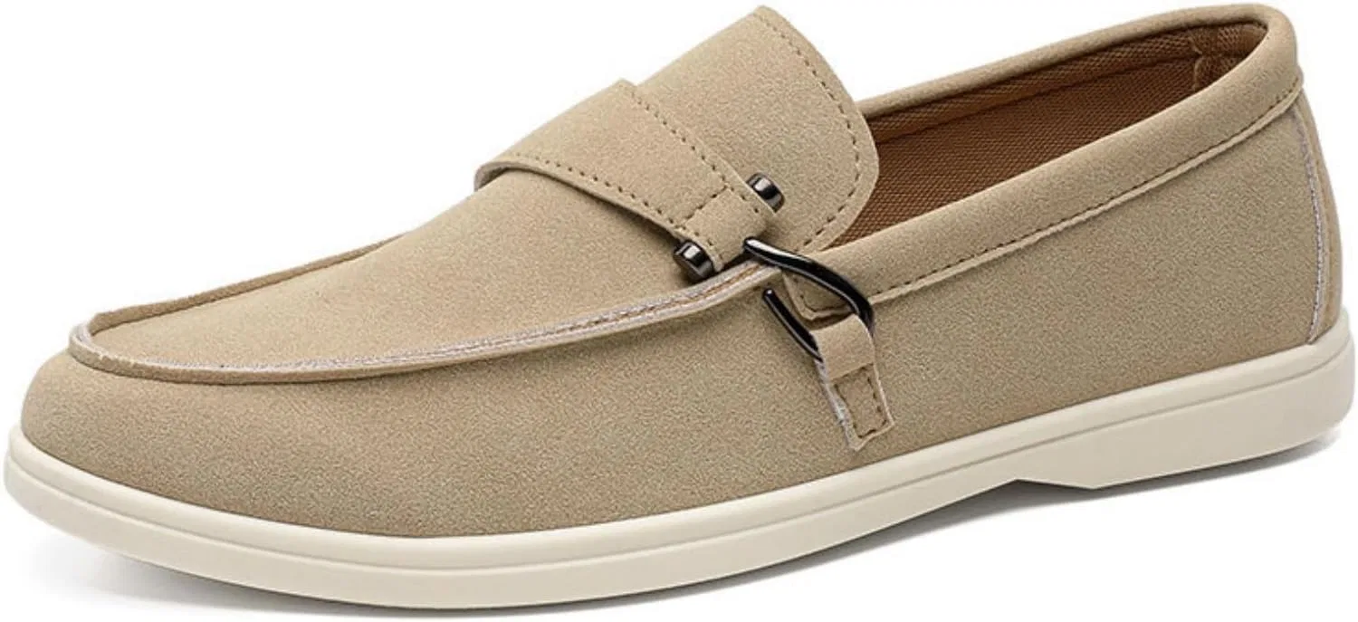 Лоферы замшевые мужские Beige Dwihuize