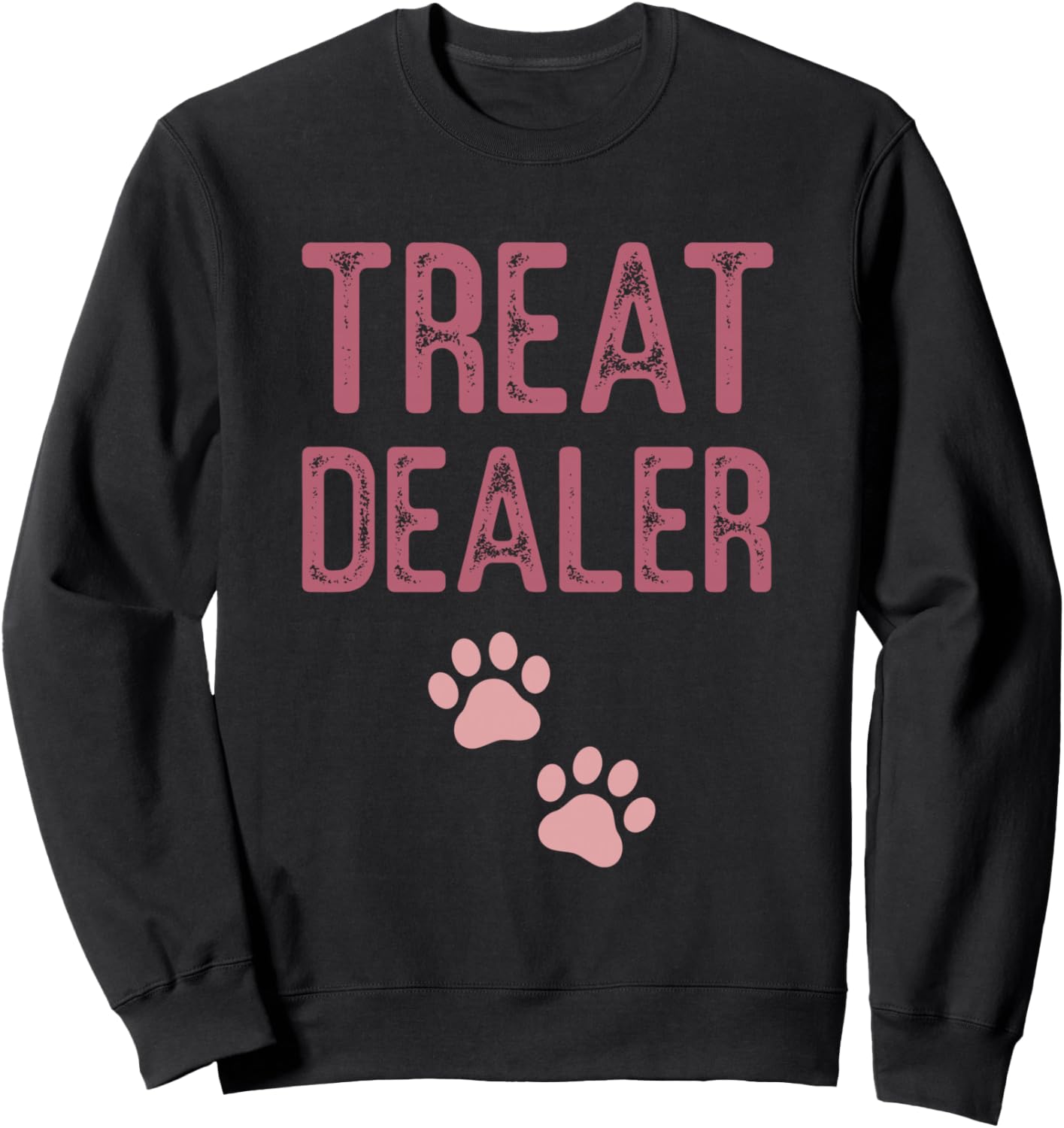 

Забавная толстовка с отпечатком лапы от Treat Dealer для любителей животных Pet Lovers Paw Print Dog Treat Enthusiasts, черный