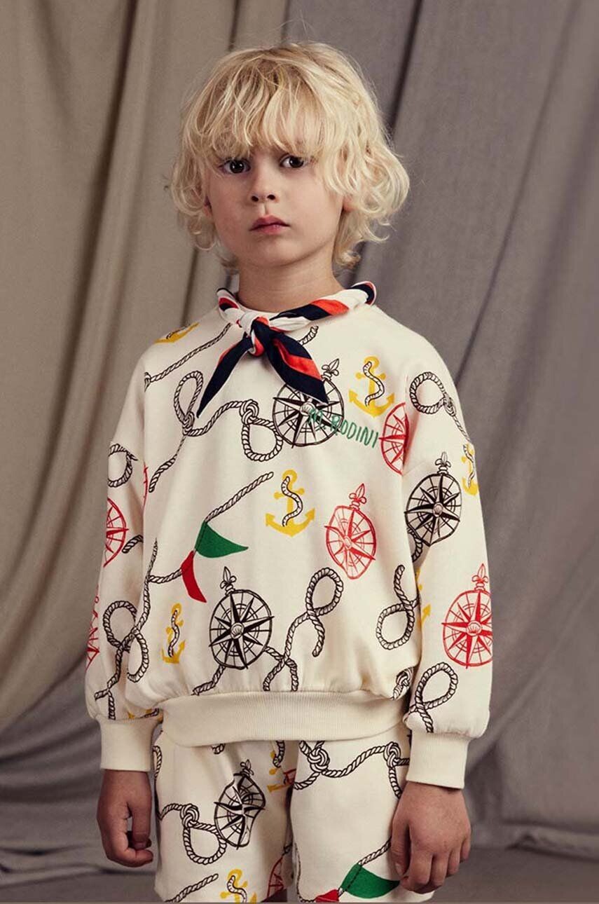 

Детская толстовка Mini Rodini Nautical, бежевый