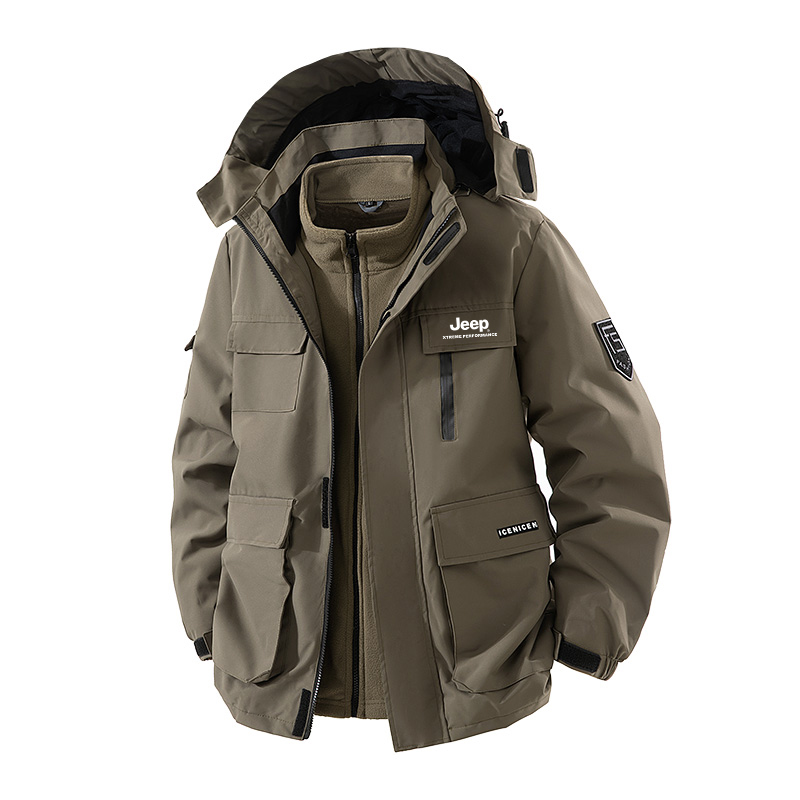 

Куртка Sports & Outdoors Unisex Jeep, светло-coffee[3-in-1 detachable]